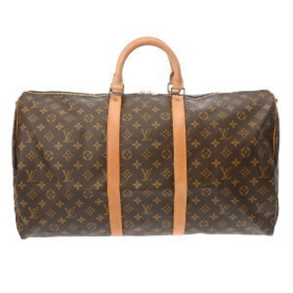 Louis Vuitton Monogram Keepall Bandouliere Brown Canvas Boston Bag - Picture 1 of 9